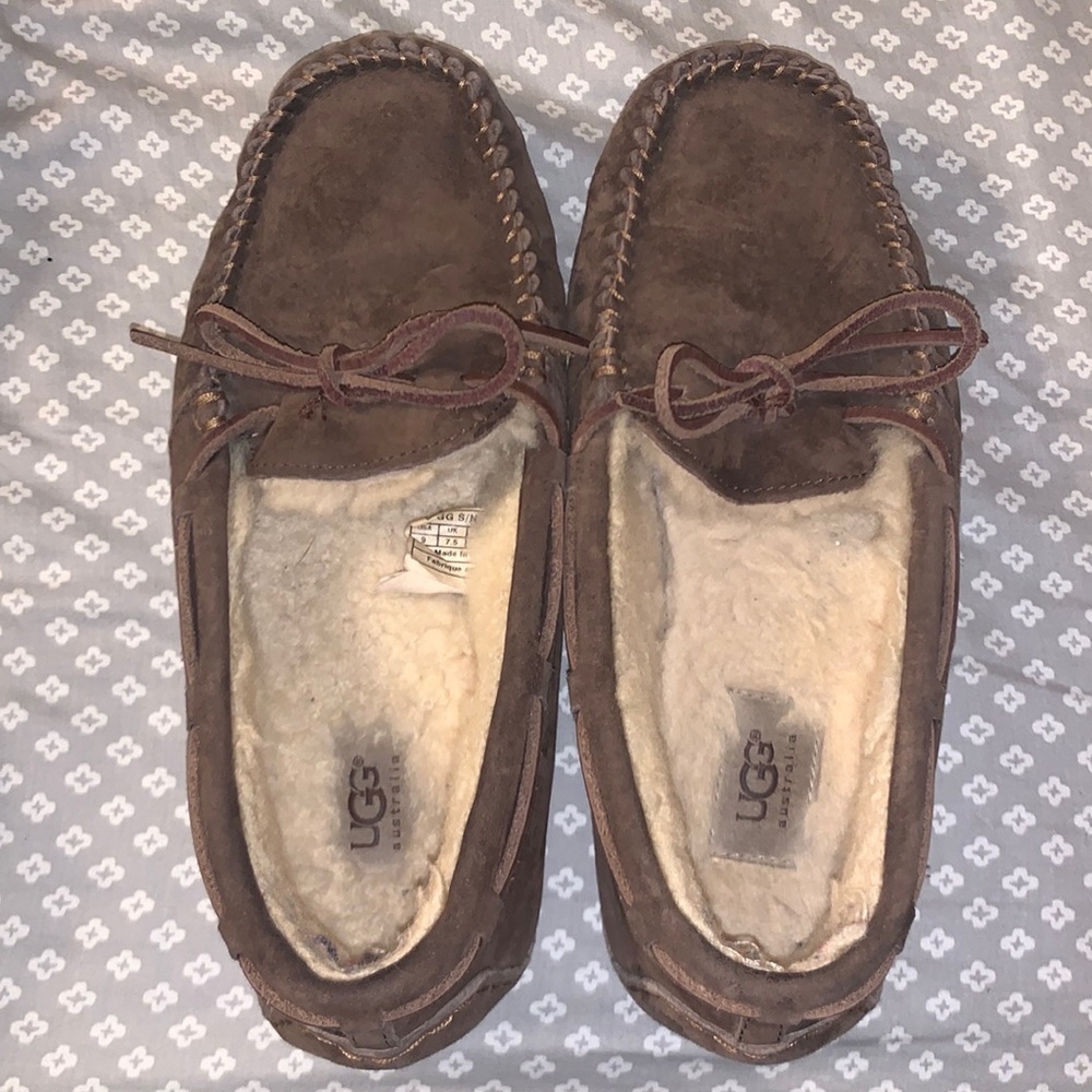 Brown UGG slippers